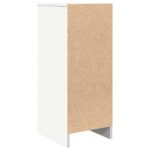 vidaXL Komoda, biela 29,5x34x76 cm, kompozitné drevo – Obrázok 8