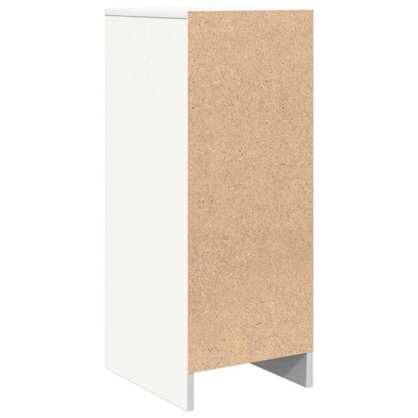 vidaXL Komoda, biela 29,5x34x76 cm, kompozitné drevo – Obrázok 8