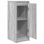 vidaXL Komoda sivý dub sonoma 29,5x34x76 cm kompozitné drevo – Obrázok 5