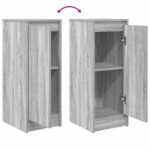 vidaXL Komoda sivý dub sonoma 29,5x34x76 cm kompozitné drevo – Obrázok 9