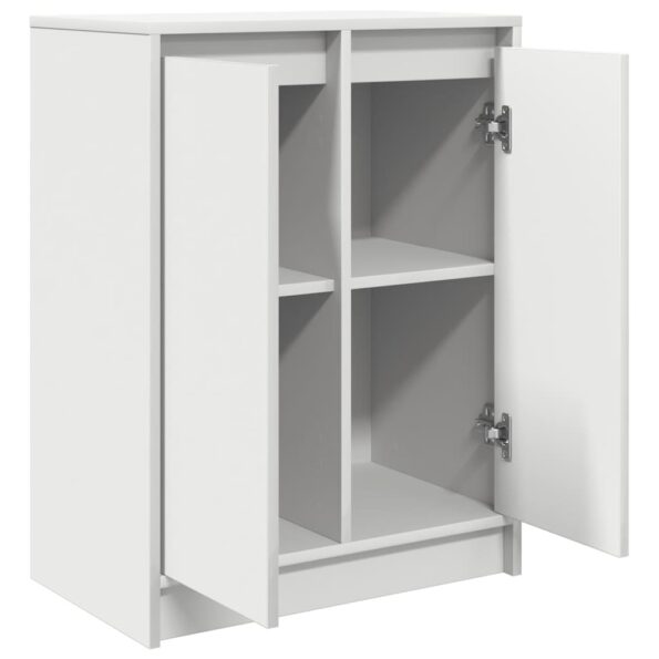 vidaXL Komoda, biela 57x34x76 cm, kompozitné drevo – Obrázok 5