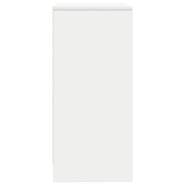 vidaXL Komoda, biela 57x34x76 cm, kompozitné drevo – Obrázok 7