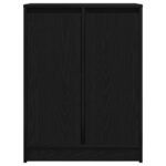 vidaXL Komoda dub čierny 57x34x76 cm kompozitné drevo – Obrázok 6