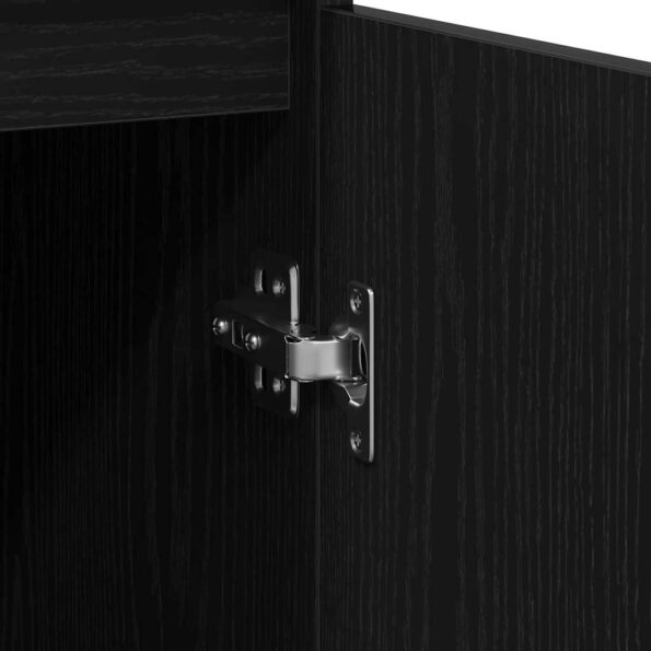 vidaXL Komoda dub čierny 57x34x76 cm kompozitné drevo – Obrázok 10