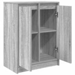 vidaXL Komoda sivá sonoma 57x34x76 cm kompozitné drevo – Obrázok 5