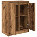 vidaXL Komoda staré drevo 57x34x76 cm kompozitné drevo – Obrázok 5