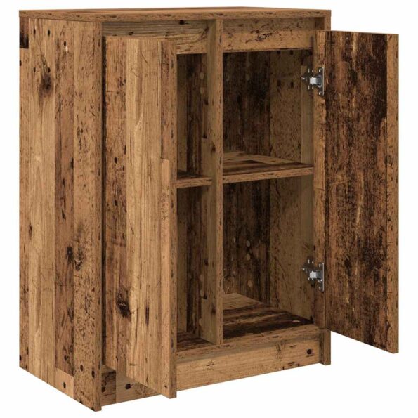 vidaXL Komoda staré drevo 57x34x76 cm kompozitné drevo – Obrázok 5
