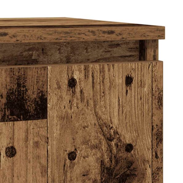 vidaXL Komoda staré drevo 57x34x76 cm kompozitné drevo – Obrázok 9