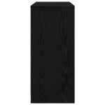 vidaXL Komoda dub čierny 85x34x76 cm kompozitné drevo – Obrázok 7