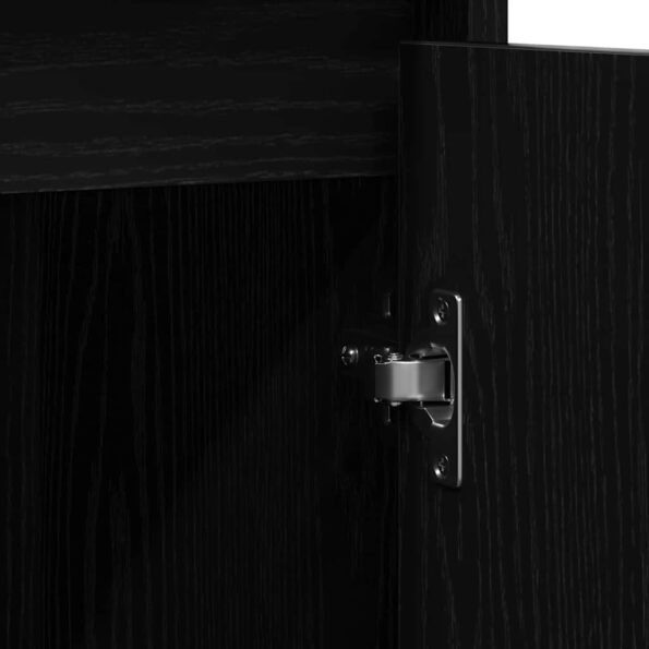vidaXL Komoda dub čierny 85x34x76 cm kompozitné drevo – Obrázok 10