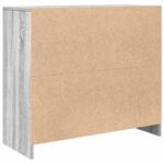 vidaXL Komoda sivý dub sonoma 85x34x76 cm spracované drevo – Obrázok 8