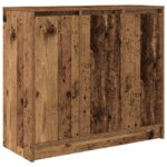 vidaXL Komoda staré drevo 85x34x76 cm kompozitné drevo – Obrázok 2