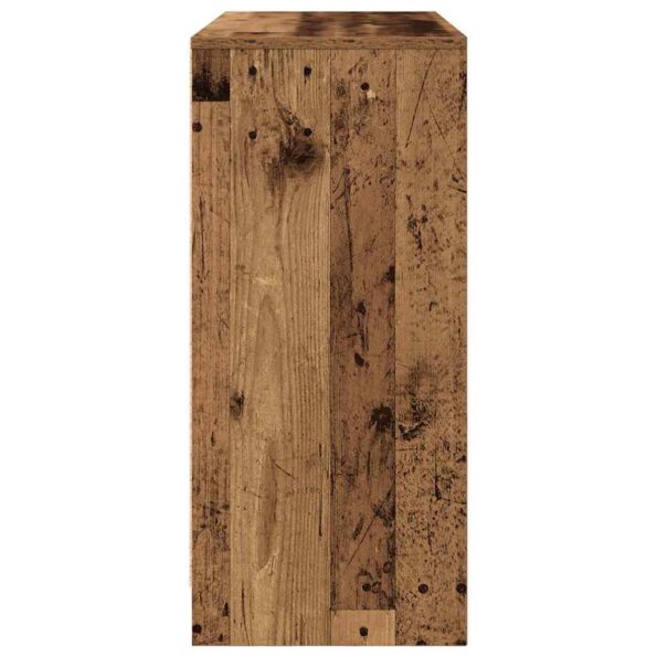 vidaXL Komoda staré drevo 85x34x76 cm kompozitné drevo – Obrázok 7