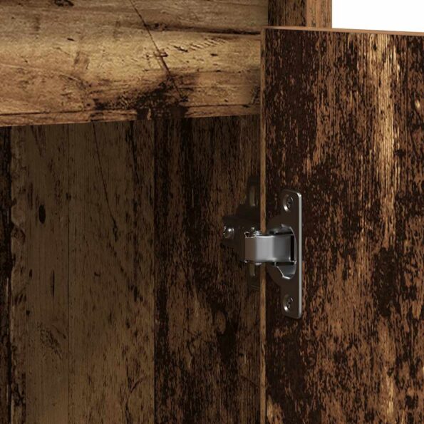 vidaXL Komoda staré drevo 85x34x76 cm kompozitné drevo – Obrázok 10