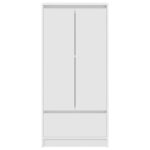 vidaXL Skrinka so zásuvkou Biela 55,5x34x119,5 cm Konštrukčné drevo – Obrázok 6