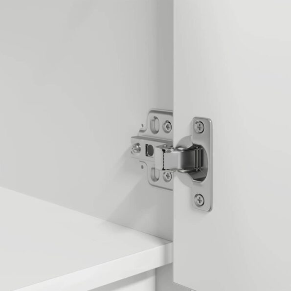 vidaXL Skrinka so zásuvkou Biela 55,5x34x119,5 cm Konštrukčné drevo – Obrázok 11