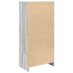 vidaXL Skrinka so zásuvkou Sivá Sonoma 55,5x34x119,5 cm – Obrázok 8