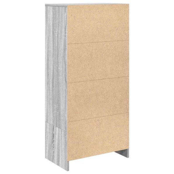 vidaXL Skrinka so zásuvkou Sivá Sonoma 55,5x34x119,5 cm – Obrázok 8