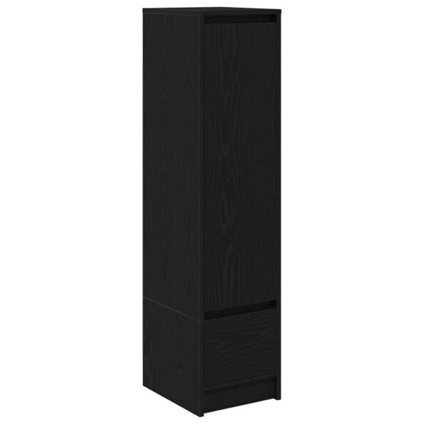 vidaXL Highboard Black Oak 29,5x34x119,5 cm Engineered Wood – Obrázok 2