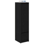 vidaXL Highboard Black Oak 29,5x34x119,5 cm Engineered Wood – Obrázok 4