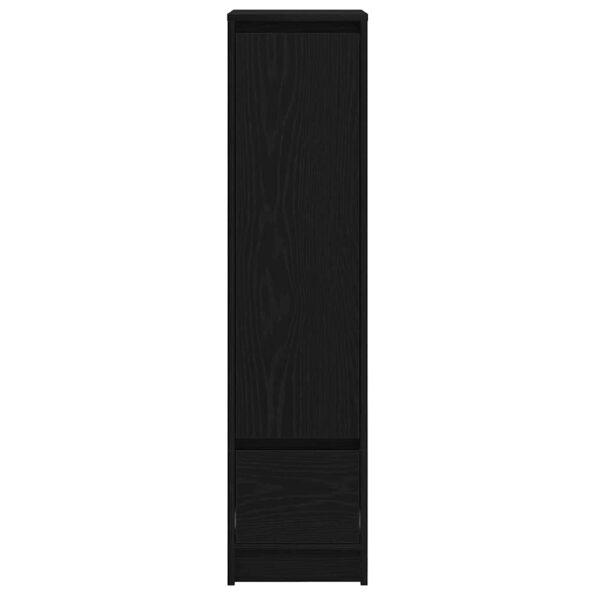 vidaXL Highboard Black Oak 29,5x34x119,5 cm Engineered Wood – Obrázok 6