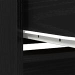 vidaXL Highboard Black Oak 29,5x34x119,5 cm Engineered Wood – Obrázok 11
