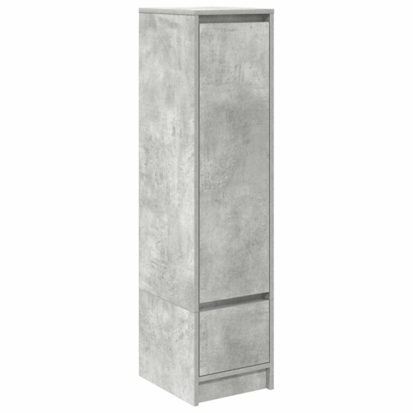vidaXL Highboard Concrete Grey 29,5x34x119,5 cm Engineered Wood – Obrázok 2