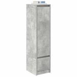 vidaXL Highboard Concrete Grey 29,5x34x119,5 cm Engineered Wood – Obrázok 4