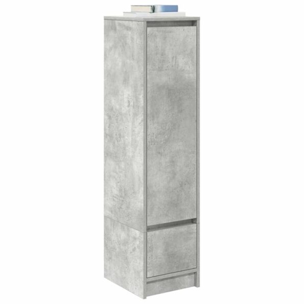 vidaXL Highboard Concrete Grey 29,5x34x119,5 cm Engineered Wood – Obrázok 4