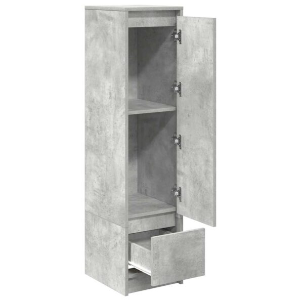 vidaXL Highboard Concrete Grey 29,5x34x119,5 cm Engineered Wood – Obrázok 5