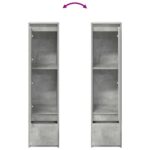 vidaXL Highboard Concrete Grey 29,5x34x119,5 cm Engineered Wood – Obrázok 9