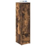 vidaXL Highboard Dub dymový 29,5x34x119,5 cm Upravené drevo – Obrázok 4