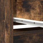 vidaXL Highboard Dub dymový 29,5x34x119,5 cm Upravené drevo – Obrázok 11