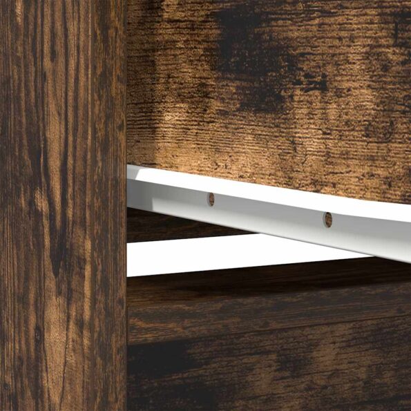 vidaXL Highboard Dub dymový 29,5x34x119,5 cm Upravené drevo – Obrázok 11