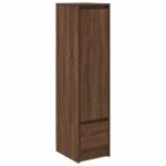 vidaXL Highboard Hnedý Dub 29,5x34x119,5 cm Konštruktérske drevo – Obrázok 2
