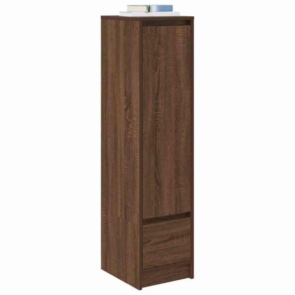 vidaXL Highboard Hnedý Dub 29,5x34x119,5 cm Konštruktérske drevo – Obrázok 4