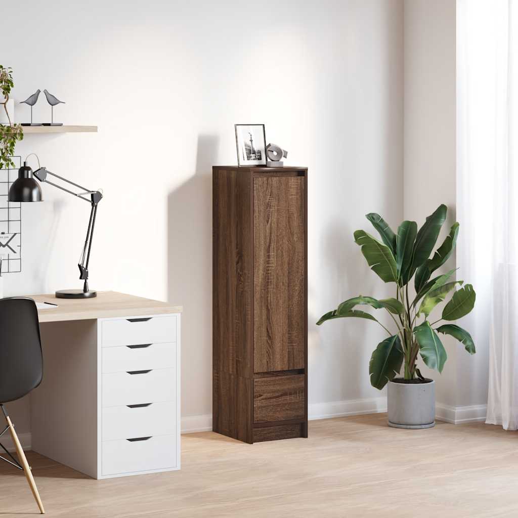 VXL8721158705778_m_en_hd_1.jpg vidaXL Highboard Hnedý Dub 29,5x34x119,5 cm Konštruktérske drevo – Obrázok 1