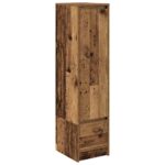 vidaXL Highboard Old Wood 29,5x34x119,5 cm Engineered Wood – Obrázok 2