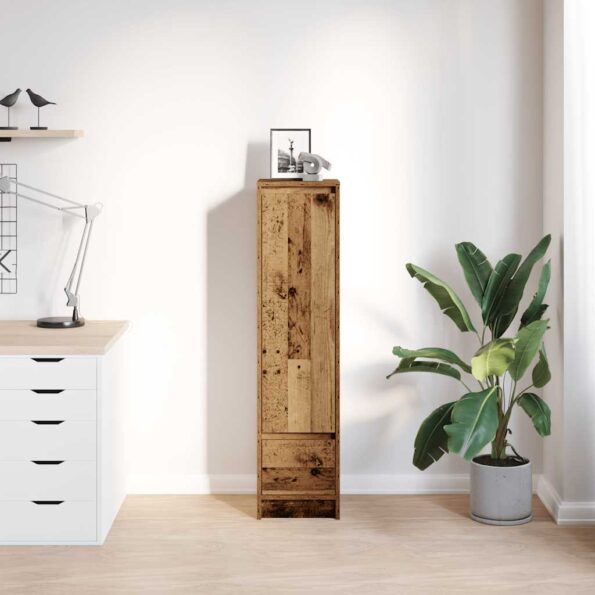 vidaXL Highboard Old Wood 29,5x34x119,5 cm Engineered Wood – Obrázok 3