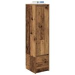vidaXL Highboard Old Wood 29,5x34x119,5 cm Engineered Wood – Obrázok 4