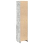 vidaXL Highboard Concrete Grey 37,5x35x180 cm Konštrukčné drevo – Obrázok 8