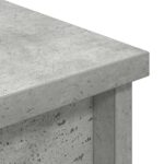 vidaXL Highboard Concrete Grey 37,5x35x180 cm Konštrukčné drevo – Obrázok 9