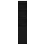 vidaXL Highboard Black Oak 37,5x35x180 cm Engineered Wood – Obrázok 5