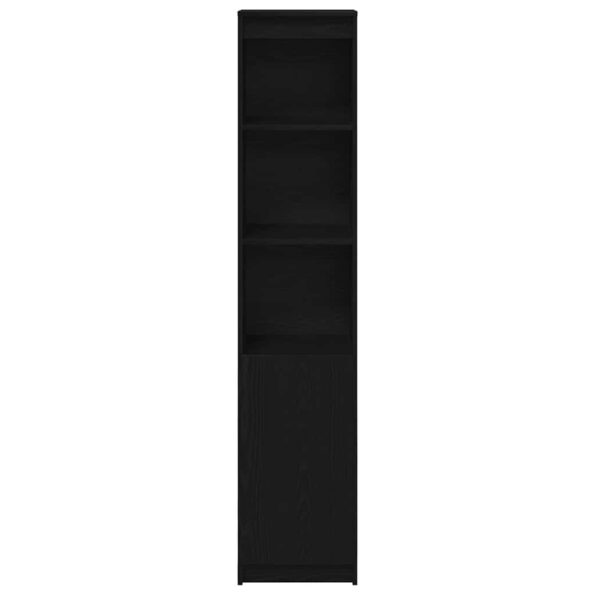 vidaXL Highboard Black Oak 37,5x35x180 cm Engineered Wood – Obrázok 5