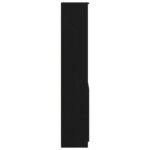 vidaXL Highboard Black Oak 37,5x35x180 cm Engineered Wood – Obrázok 6