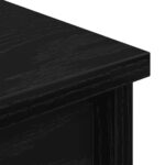 vidaXL Highboard Black Oak 37,5x35x180 cm Engineered Wood – Obrázok 9