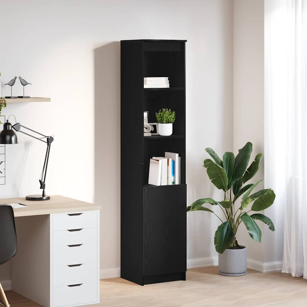 VXL8721158705907_m_en_hd_1.jpg vidaXL Highboard Black Oak 37,5x35x180 cm Engineered Wood – Obrázok 1