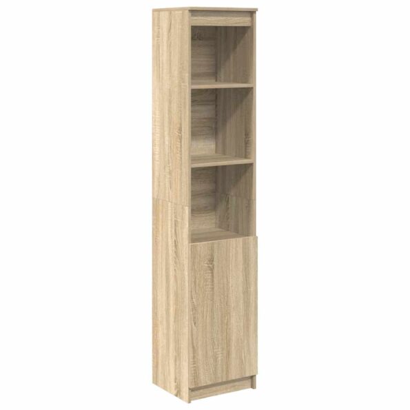 vidaXL Highboard Dub Sonoma 37,5x35x180 cm Konštruktérske drevo – Obrázok 2