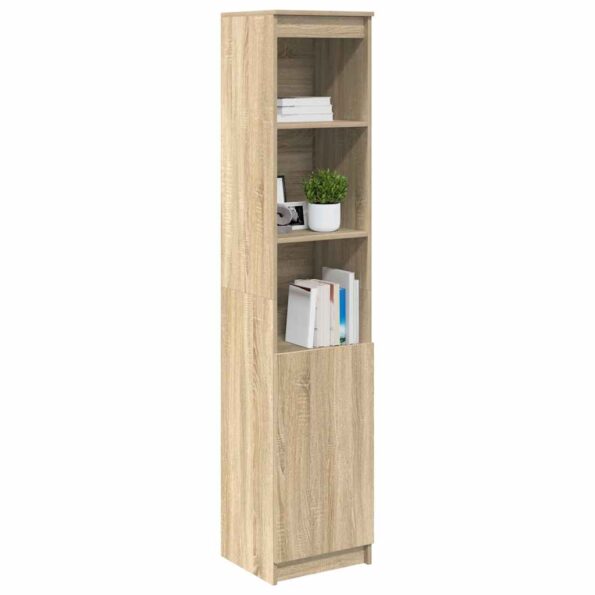 vidaXL Highboard Dub Sonoma 37,5x35x180 cm Konštruktérske drevo – Obrázok 4