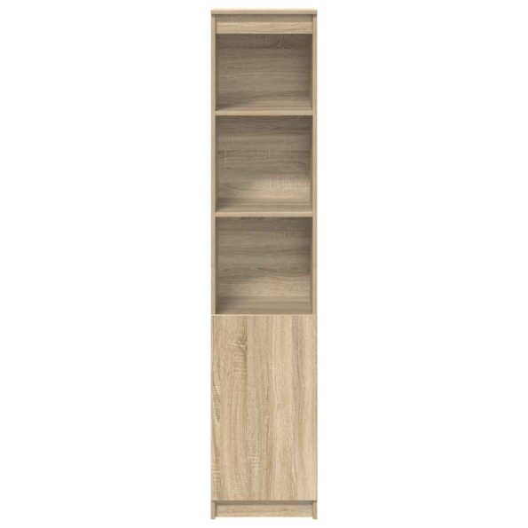 vidaXL Highboard Dub Sonoma 37,5x35x180 cm Konštruktérske drevo – Obrázok 5